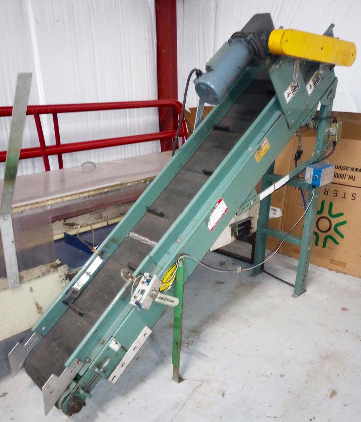 Hytrol 12 Inch Wide Incline Conveyor | Garden City Plastics