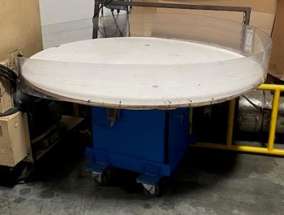 55.5" Diameter Blue Based Rotary Accumulation Table