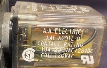 A.A. Electric AAE-A201L-0 V230AC Relay