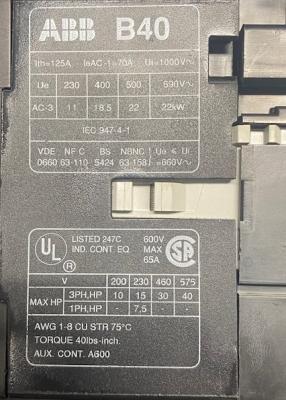 ABB B40 65-Amp Contactor