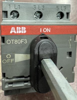 ABB OT80F3 Disconnect Switch front