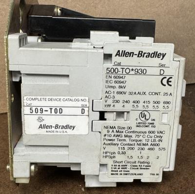 Allen Bradley 500-TO-930 Series D Contactor  2