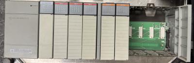 Allen Bradley SLC500 1746-P2 Ser C Power Supply in a 10 slot rack 