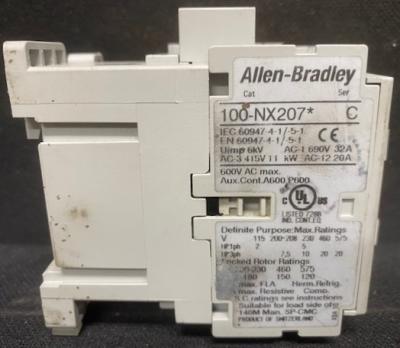Allen-Bradley 100-NX207 Series C Definite Purpose Contactor