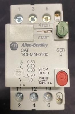 Allen-Bradley 140-MN-0100 Series D Manual Motor Starter