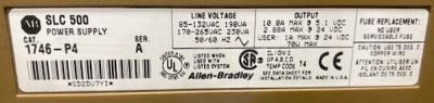 Allen-Bradley 1746-P4 Series A SLC500 Power Supply/1746-A13 Series B SLC500 13-Slot Rack