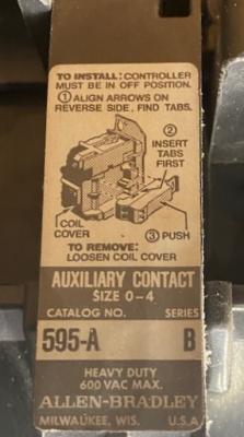 Allen-Bradley 509-EOD Series-A Size-4 Starter