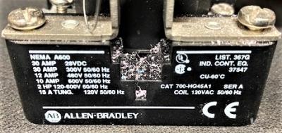 Allen-Bradley 700-HG45A1 Series A Power Relay