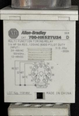 Allen-Bradley 700-HR52TU24 Ser D Multifunction Timing Relay 2