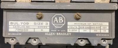 Allen-Bradley 709-DOD Series K Size 3 Starter
