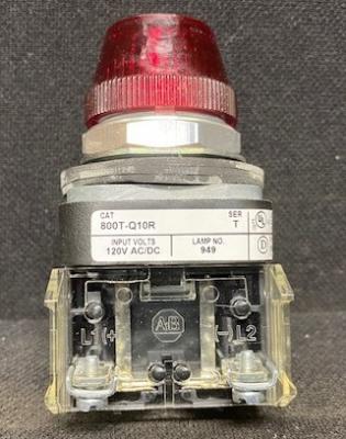 Allen-Bradley 800T-Q10R Series T Red Capped Pilot Light