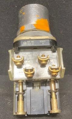 Allen-Bradley 800T-XA Tripled Contact Blocks on Mount with Recessed Push Button