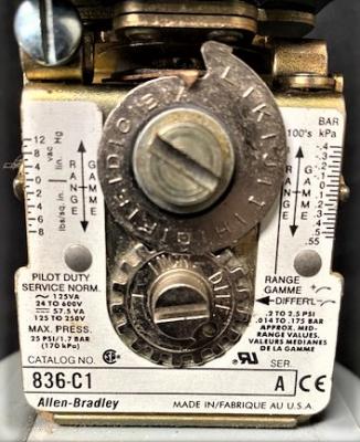 Allen-Bradley 836-C1 Pressure Controls