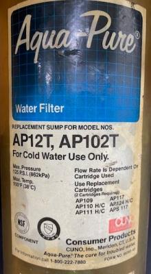 Aqua-Pure Replacement Sump for Model No.s AP12T, AP102T