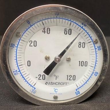 Ashcroft Unknown Model 0-120º F Thermometer