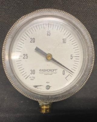 Ashcroft Unknown Model Vacuum Pressure Gauge