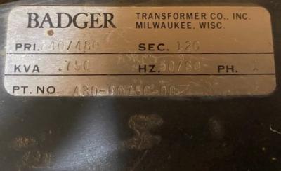 Badger 430-00750-00 Transformer