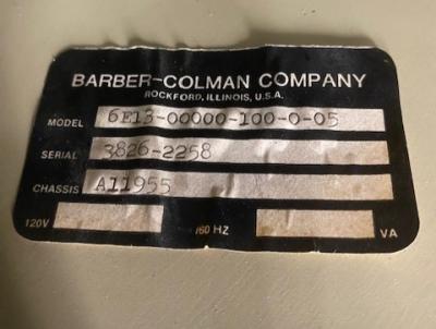 Barber-Colman 6E13-00000-100-0-05 Module Chassis A11955 with A-11838-2 P/A Motherboard