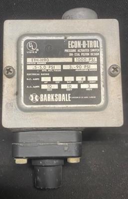 Barksdale E1H-H90 Econ-o-trol Pressure Actuated Switch 
