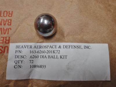  Beaver Aerospace & Defense .6260 DIA BALL KIT