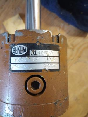 Bekum 102280 Blow Station Cylinder data tag