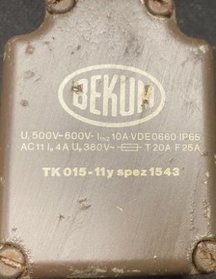 Bekum TK015-11y spez1543 Limit Switch