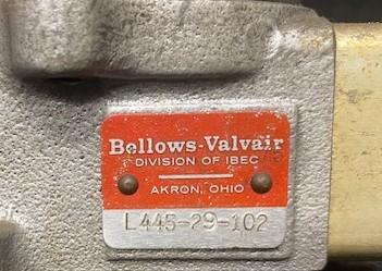 Bellows-Valvair L44529102 Pneumatic Valve