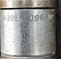 Pneumatic Cylinder Data Plate View Bimba 096-DP Pneumatic Cylinder