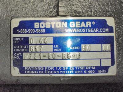 Boston Gear F721-50-B5-G Speed Reducer