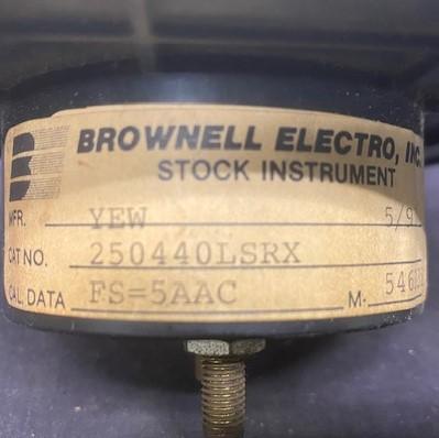 Brownell Electro, Inc 546331 A-C Amperes Meter