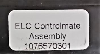 Data Plate View Conair 1076570301 ELC Controlmate Loader Pendant Controller