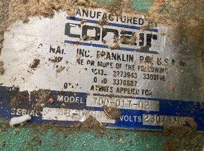 Conair 700-017-02 7.5 HP Vaccum Pump