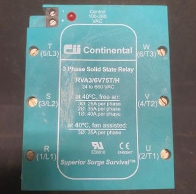 Continental RVA3-6V75T-H Solid State Relay