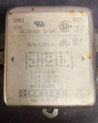 Corcom 5VK1 Power Line Filter