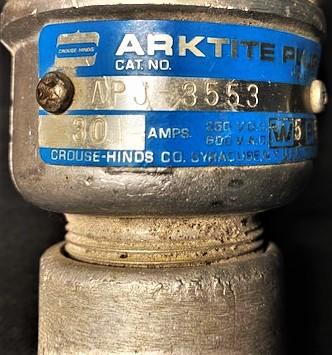 Crouse-Hinds APJ-3553 M10 5-Pole 5-Wire Arktite Plug