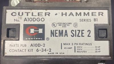 Cutler-Hammer A10DGO Series B1 Starter