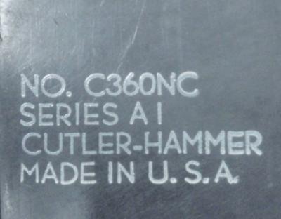 Cutler-Hammer Disconnect Switch C360NC