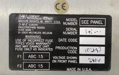 DME SSM-15-G Smart Series Hot Runner Temperature Controller in DME MFP1G Mainframe