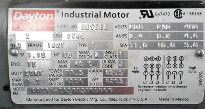 Dayton 3N556B AC Motor