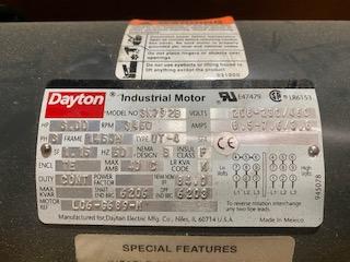 Dayton 3N792B 3 HP Plate