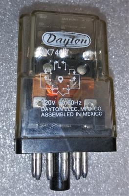 Dayton 3 Pole 120VAC General Purpose Plug-In Relay