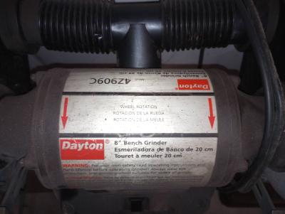 Dayton 4Z909C 8 inch Bench.pedestal grinder
