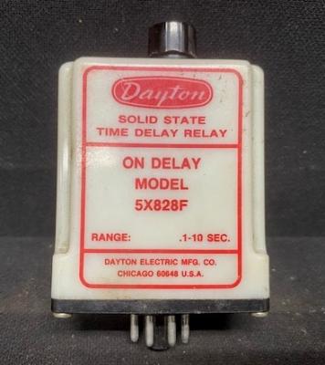 Dayton 5X828F Time Delay Relay 0.1-10 Seconds