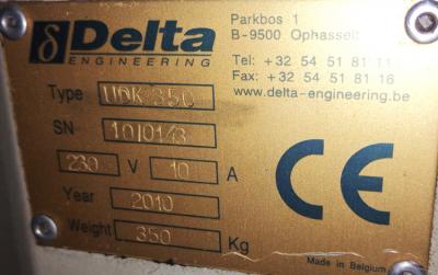 Delta Engineering UDK-350 data plate