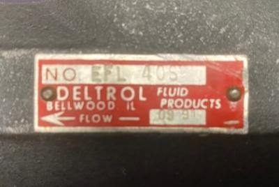 Deltrol EFL40S Hydraulic Flow Control Valve