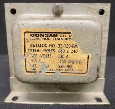 Dongan 33-150-PM Control Transformer 