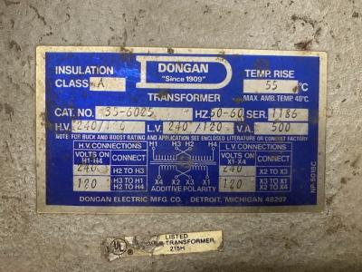Dongan 35-6025 Class A Transformer