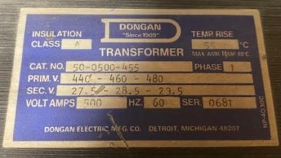 Dongan 50-0500-455 Transformer