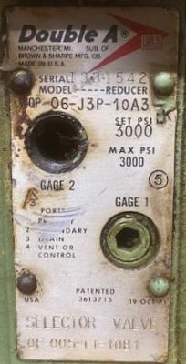 Double A WQP-06-J3P-10A3 Selector Valve