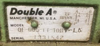 Double A WQP-06-J3P-10A3 Selector Valve